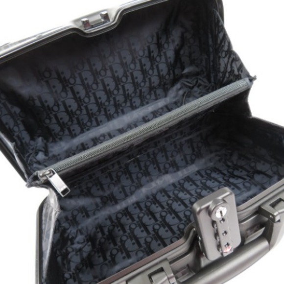 Christian Dior Rimowa Collaboration Limited Travel Bag Handbag Aluminum Black - Picture 9 of 16